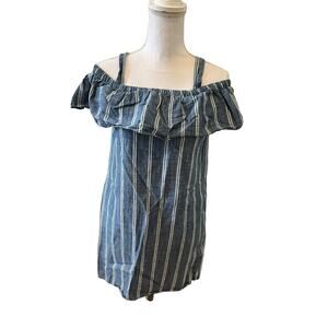 J. Crew chambray off the shoulder dress XS